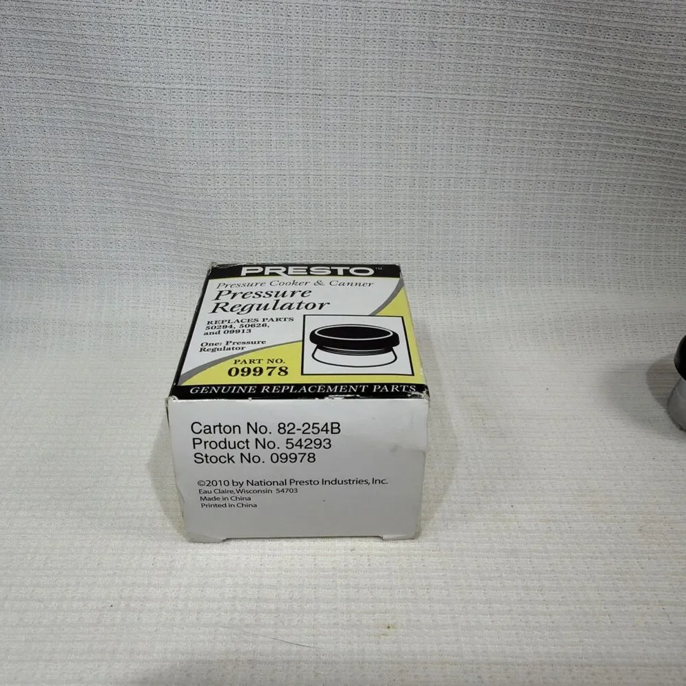 Presto 09978 Pressure Cooker Canner Regulator Weight Replacement Part OEM NEW